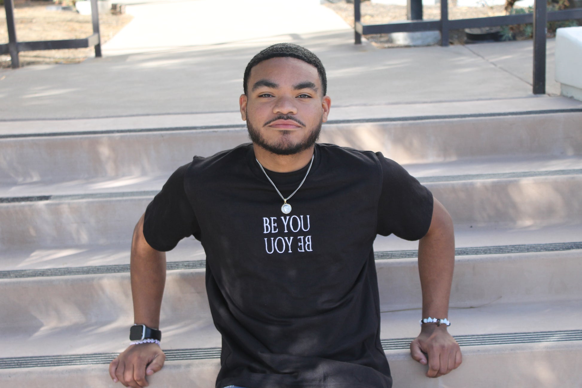 Black "BE YOU" Tee
